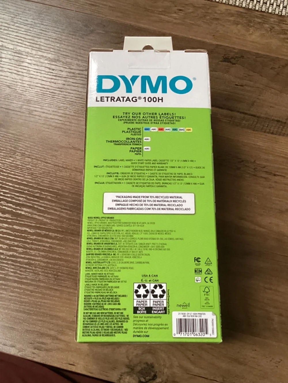 DYMO LetraTag 100H handheld label maker New